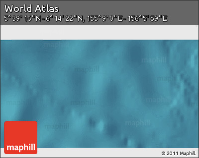 Satellite 3D Map of the Area around 5° 56' 49" N, 155° 37' 30" E