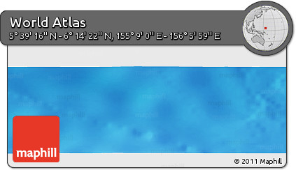 Physical Panoramic Map of the Area around 5° 56' 49" N, 155° 37' 30" E