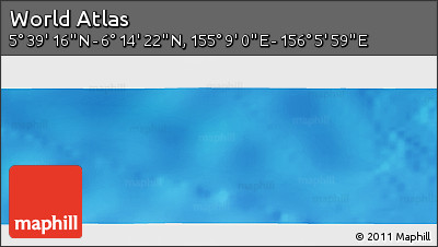 Physical Panoramic Map of the Area around 5° 56' 49" N, 155° 37' 30" E
