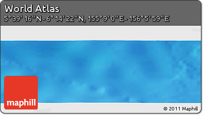 Physical Panoramic Map of the Area around 5° 56' 49" N, 155° 37' 30" E