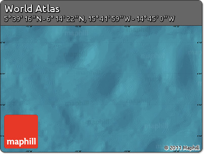 Satellite Map of the Area around 5° 56' 49" N, 15° 13' 29" W