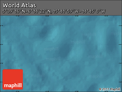 Satellite Map of the Area around 5° 56' 49" N, 15° 13' 29" W
