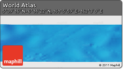 Physical Panoramic Map of the Area around 5° 56' 49" N, 161° 34' 29" E