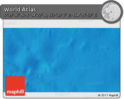 Physical 3D Map of the Area around 5° 56' 49" N, 164° 7' 30" E