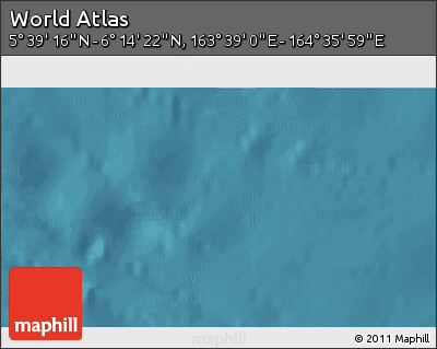 Satellite 3D Map of the Area around 5° 56' 49" N, 164° 7' 30" E