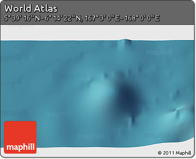 Satellite 3D Map of the Area around 5° 56' 49" N, 167° 31' 30" E