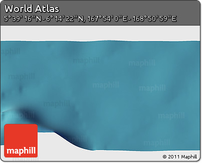 Satellite 3D Map of the Area around 5° 56' 49" N, 168° 22' 30" E