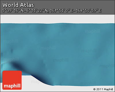 Satellite 3D Map of the Area around 5° 56' 49" N, 168° 22' 30" E