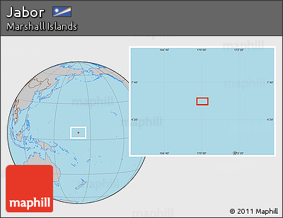 Gray Location Map of Jabor