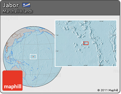 Gray Location Map of Jabor, hill shading