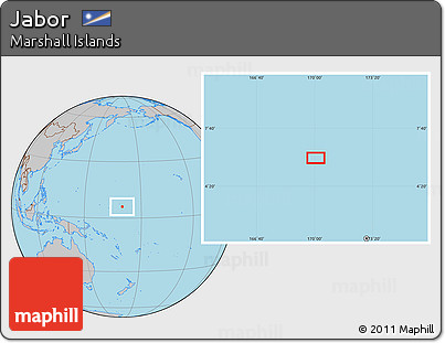 Gray Location Map of Jabor