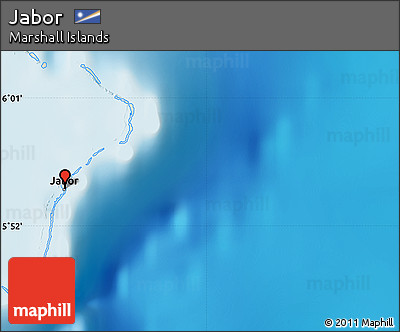 Shaded Relief Map of Jabor