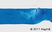 Political Panoramic Map of the area around 5° 56' 49" N, 174° 10' 30" W