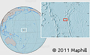 Gray Location Map of the area around 5° 56' 49" N, 175° 10' 30" E, hill shading