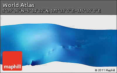 Physical Panoramic Map of the Area around 5° 56' 49" N, 176° 1' 30" E