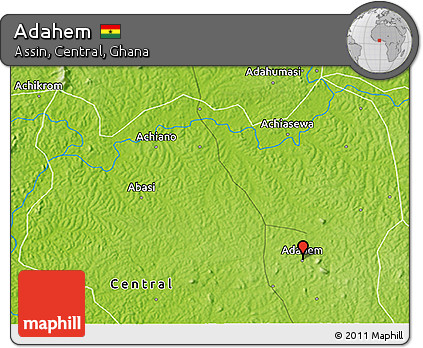 Physical 3D Map of Adahem