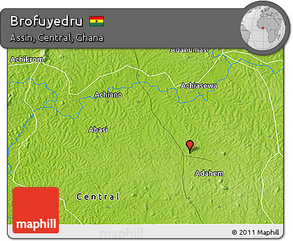 Physical 3D Map of Brofuyedru
