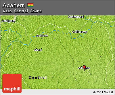 Physical 3D Map of Adahem