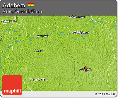 Physical 3D Map of Adahem