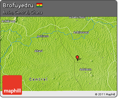 Physical 3D Map of Brofuyedru