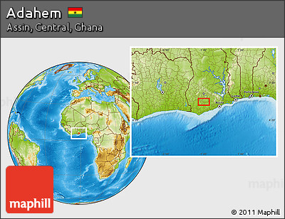 Physical Location Map of Adahem
