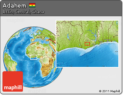 Physical Location Map of Adahem
