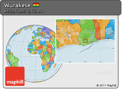 Political Location Map of Wurakese