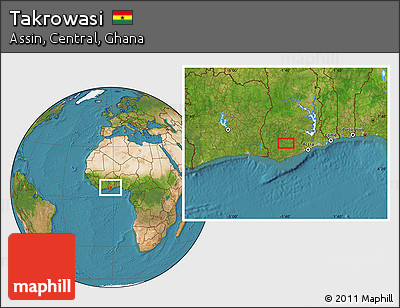 Satellite Location Map of Takrowasi
