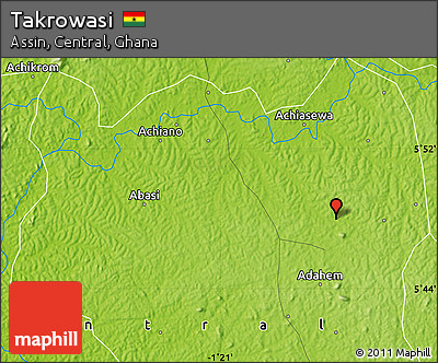 Physical Map of Takrowasi