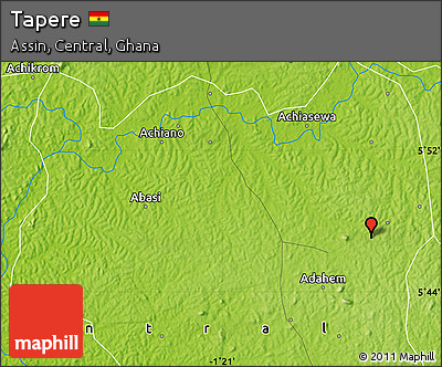 Physical Map of Tapere