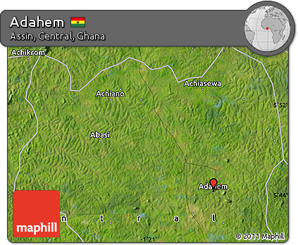 Satellite Map of Adahem