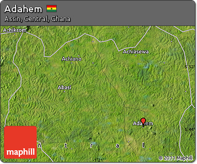 Satellite Map of Adahem