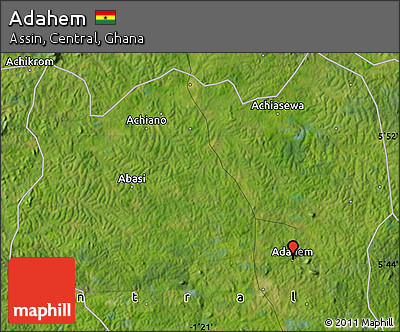 Satellite Map of Adahem