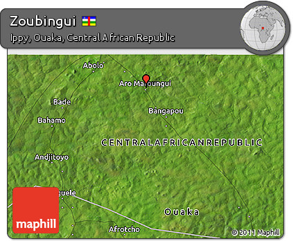 Satellite 3D Map of Zoubingui