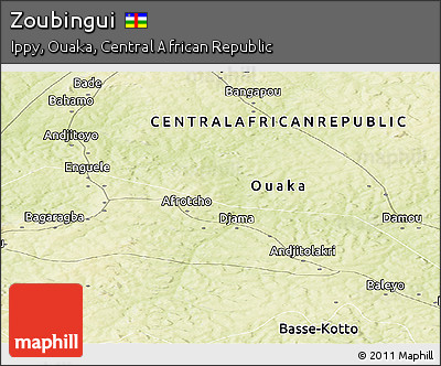 Physical Panoramic Map of Zoubingui
