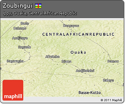 Physical Panoramic Map of Zoubingui