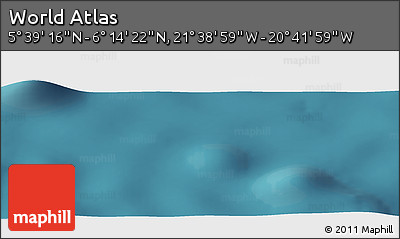 Satellite Panoramic Map of the Area around 5° 56' 49" N, 21° 10' 29" W