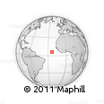 Outline Map of the Area around 5° 56' 49" N, 23° 43' 30" W, rectangular outline