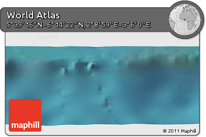 Satellite Panoramic Map of the Area around 5° 56' 49" N, 2° 37' 30" E