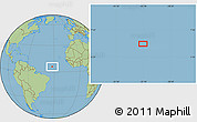 Savanna Style Location Map of the area around 5° 56' 49" N, 32° 13' 30" W