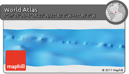 Physical Panoramic Map of the Area around 5° 56' 49" N, 32° 13' 30" W