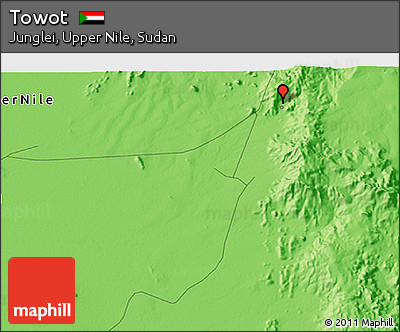 Political 3D Map of Towot