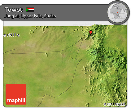 Satellite 3D Map of Towot