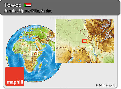 Physical Location Map of Towot