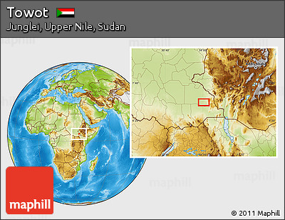 Physical Location Map of Towot