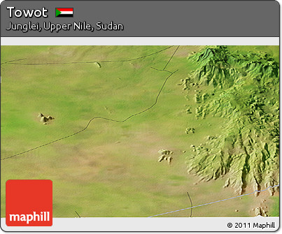 Satellite Panoramic Map of Towot