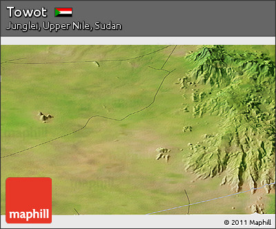 Satellite Panoramic Map of Towot