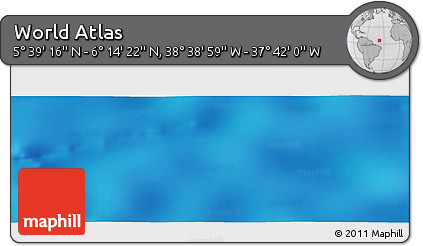 Physical Panoramic Map of the Area around 5° 56' 49" N, 38° 10' 29" W
