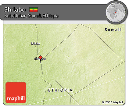 Physical 3D Map of Shilabo