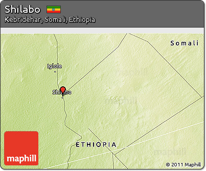 Physical 3D Map of Shilabo